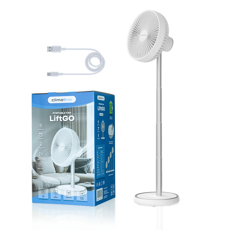 Wentylator Oscylacyjny Stojący Climative LiftGo Bezprzewodowy z USB 