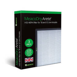 Filtry HEPA H13 do osuszaczy Arete One 10/12L MeacoDry (3 szt.)